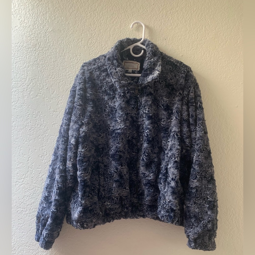 Johnny was workshop zip up jacket medium faux fur